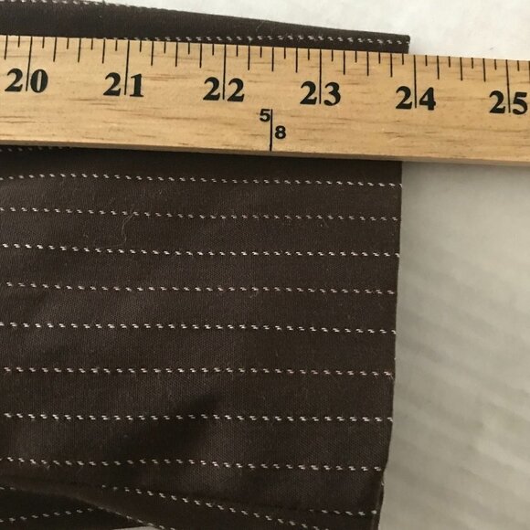 Norton McNaughton Stretch Brown Striped Three Buttons Blazer Jacket - Picture 15 of 16